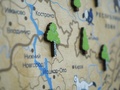 Декоративная карта России из дерева на стену "Родина моя"