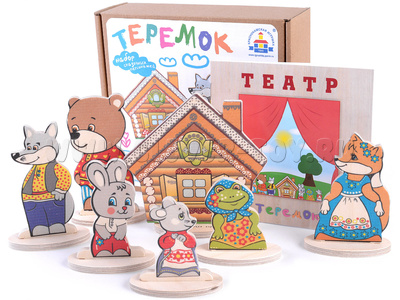 Набор деревянный "Персонажи сказки Теремок"